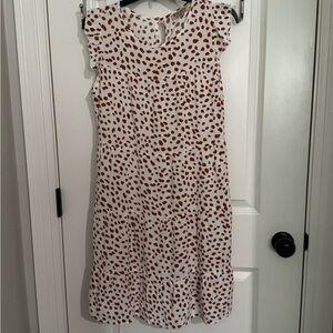 Black and Brown Sleeveless Crew Neck Mini Sundress